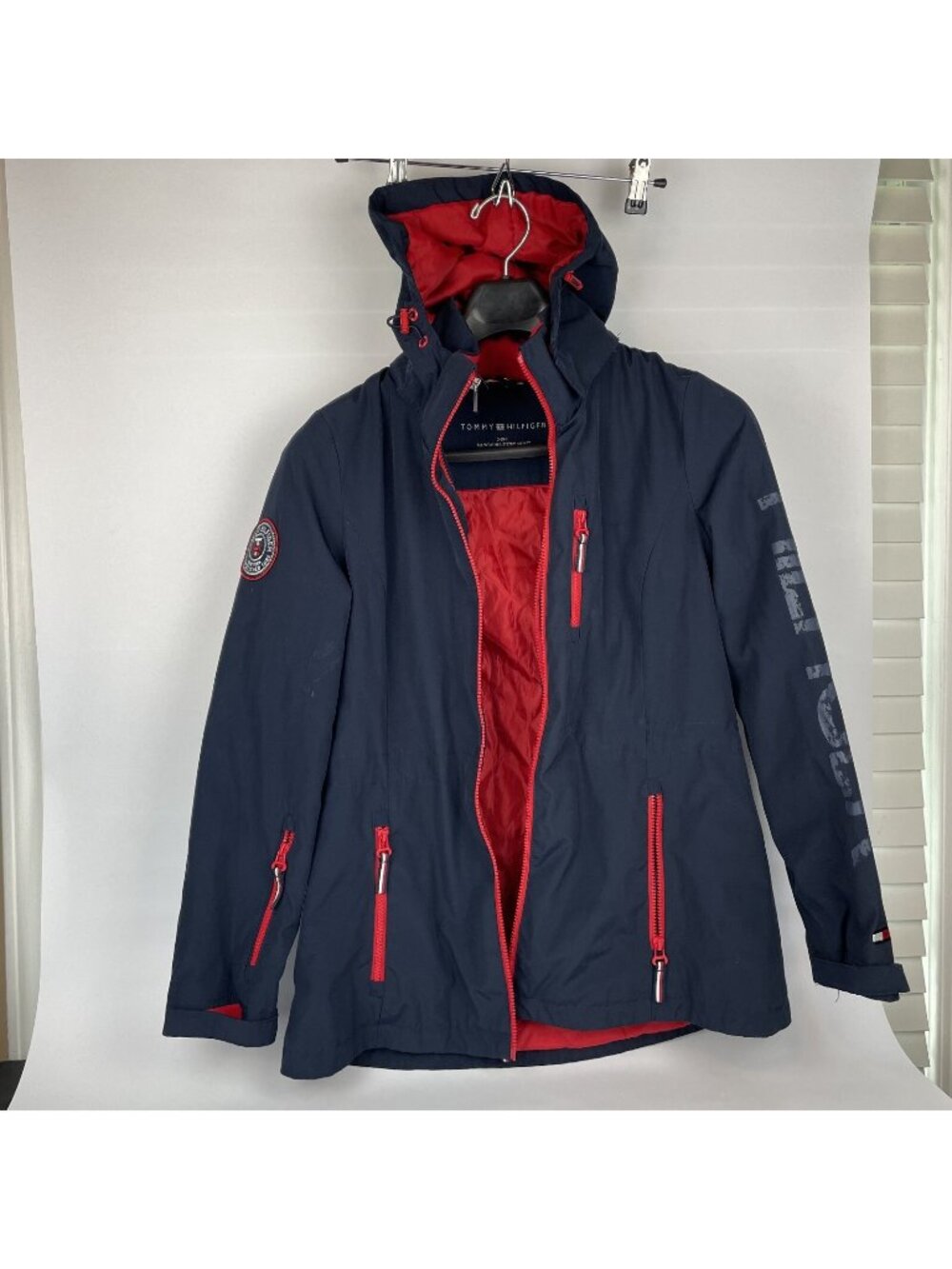 Tommy Hilfiger Men’s 3-in-1 All Weather Jacket – Navy Blue, Size Small - Picture 1 of 6
